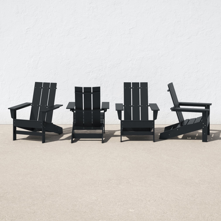 Polywood black adirondack discount chairs